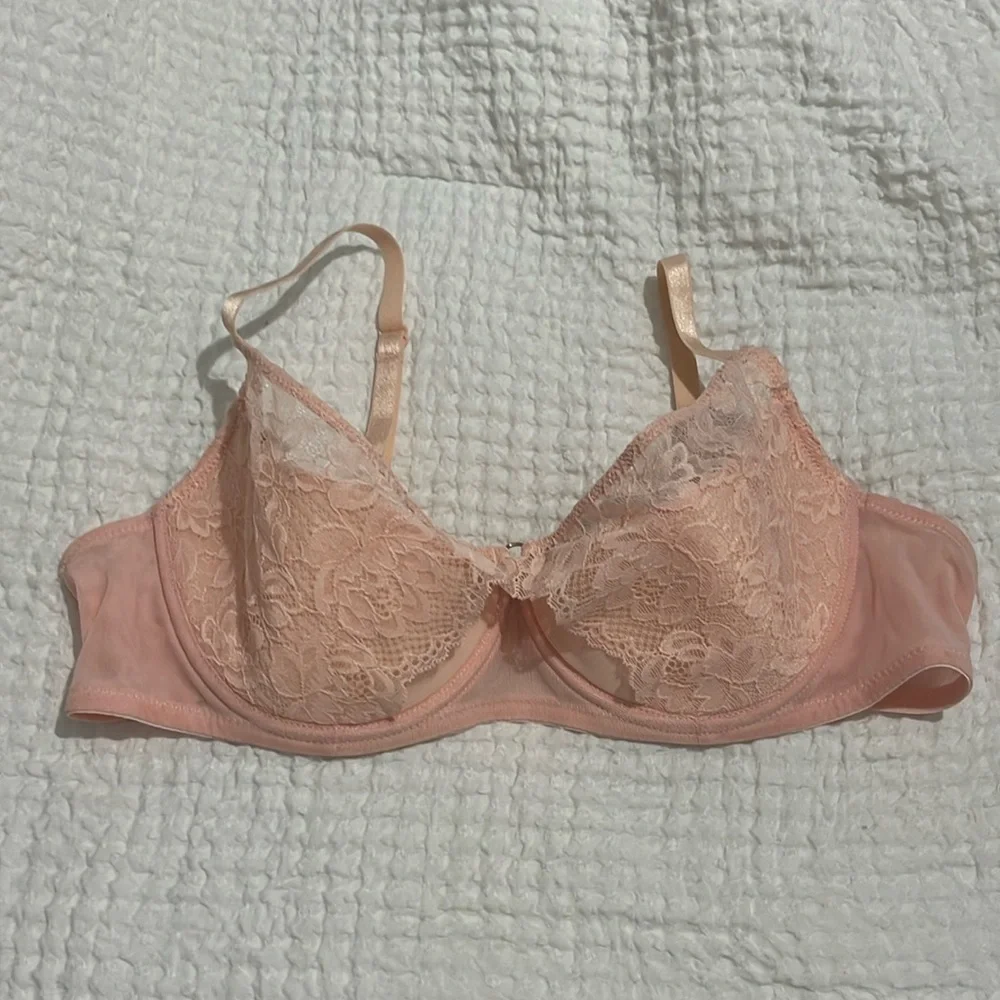 New Adore Me 38D Pink Lace Bra NWT